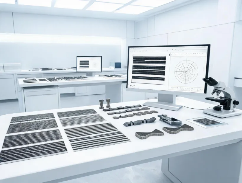 Controlled performance reinforcement swatches and test records